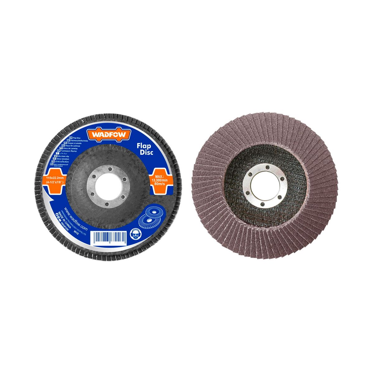 GENERICO - Disco De Desbaste Flap 115mm Grano P80 Wyl1303 - Wadfow