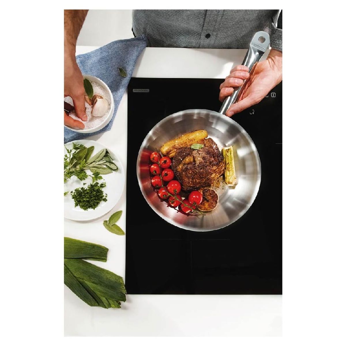 TRAMONTINA - Sartén TRAMONTINA Profesional 20cm antiadhe Acero Inox