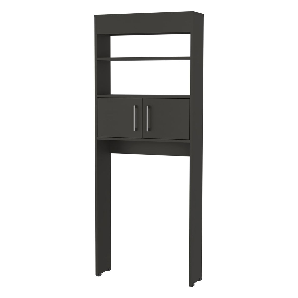 FMFURNITURE - Optimizador De Baño Con 2 Puertas Fm-008N - Negro
