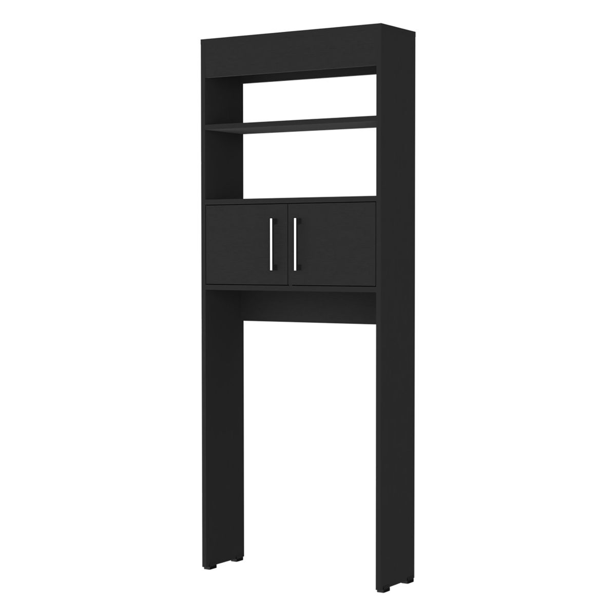 FMFURNITURE - Optimizador De Baño Con 2 Puertas Fm-008N - Negro