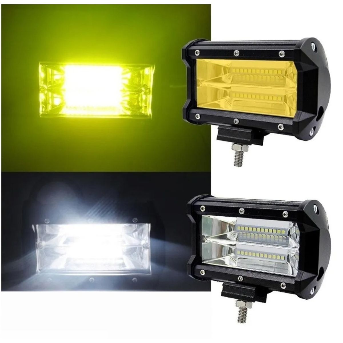 JET - Barra LED 24 LEDs 72W 13x7.5x6.5cm 1pcs