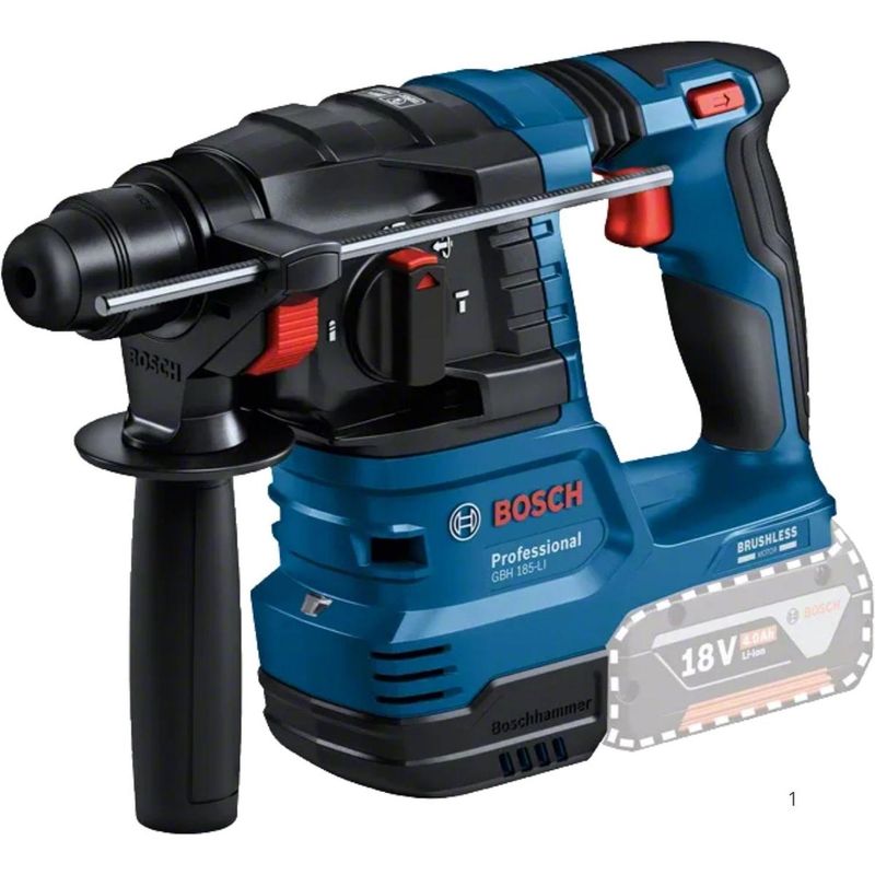 BOSCH - Rotomartillo Bosch 18V Brushless 1.9 J Baretool GBH 185-LI