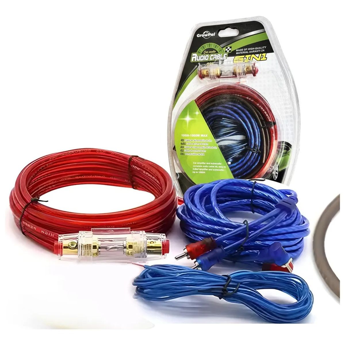 JET - Kit Cable de Audio para Amplificador 5m 10GA 1000W