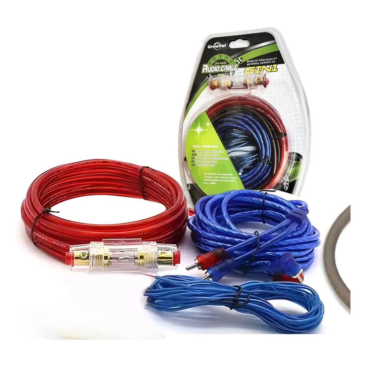 JET - Kit Cable de Audio para Amplificador 5m 10GA 1000W