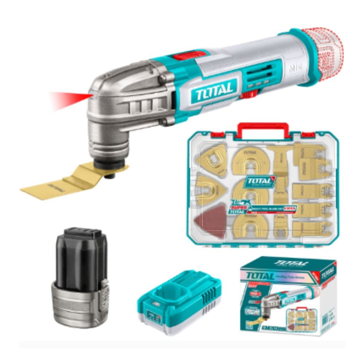 TOTAL TOOLS - Combo M16 Herramienta Multiple con Accesorios - TOSLI241299