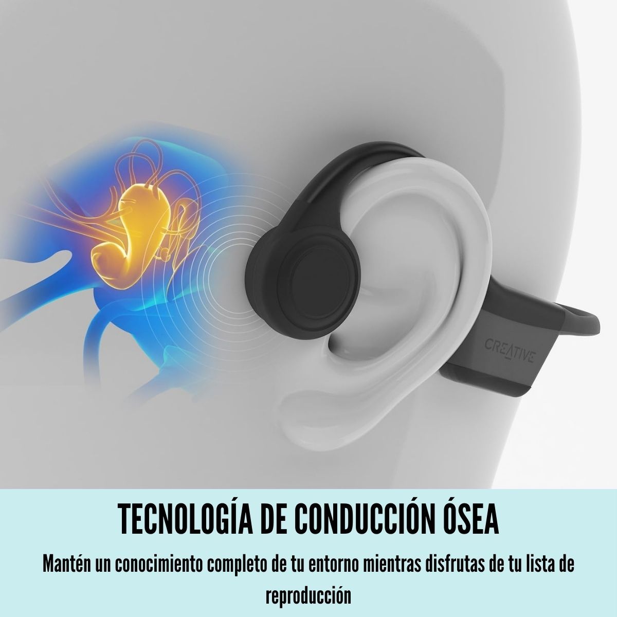 CREATIVE - Creative - Audífono Outlier Free Mini IPX5 Conducción Ósea
