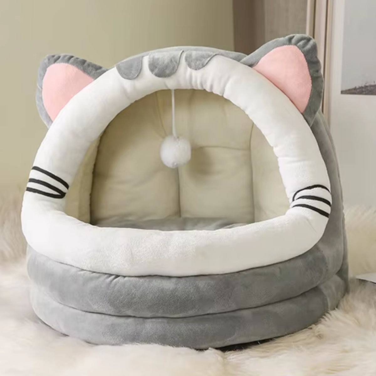 AMICATS - Cama Gato Gaticueva Gris