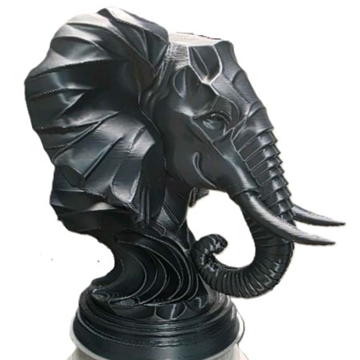 GENERICO - ADORNO EXCLUSIVO ELEFANTE NEGRO 23cm x 22cm x 23cm