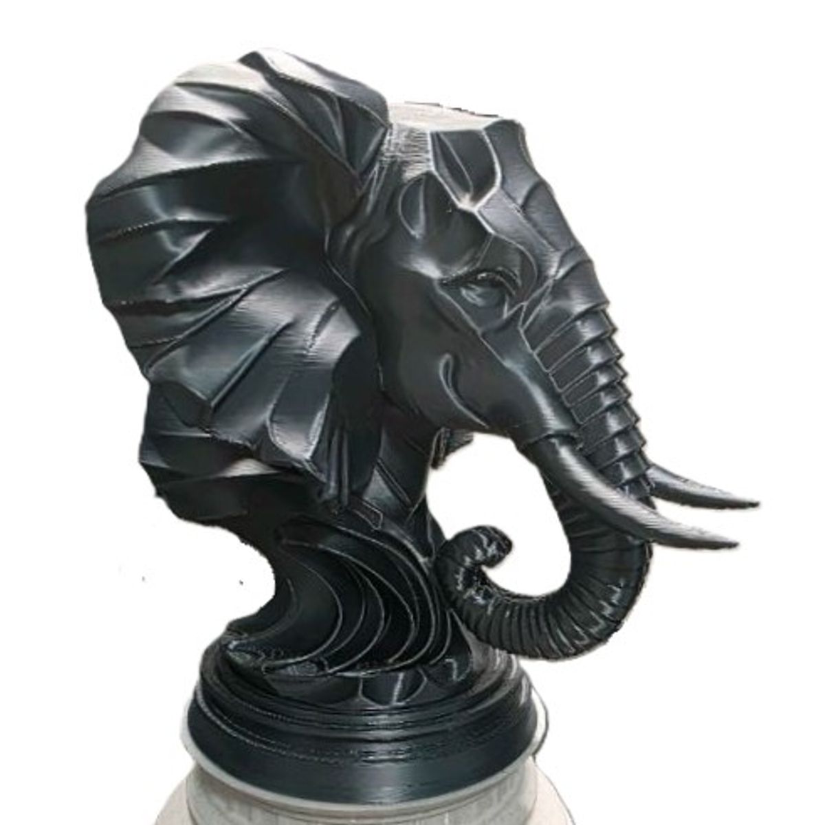 GENERICO - ADORNO EXCLUSIVO ELEFANTE NEGRO 23cm x 22cm x 23cm