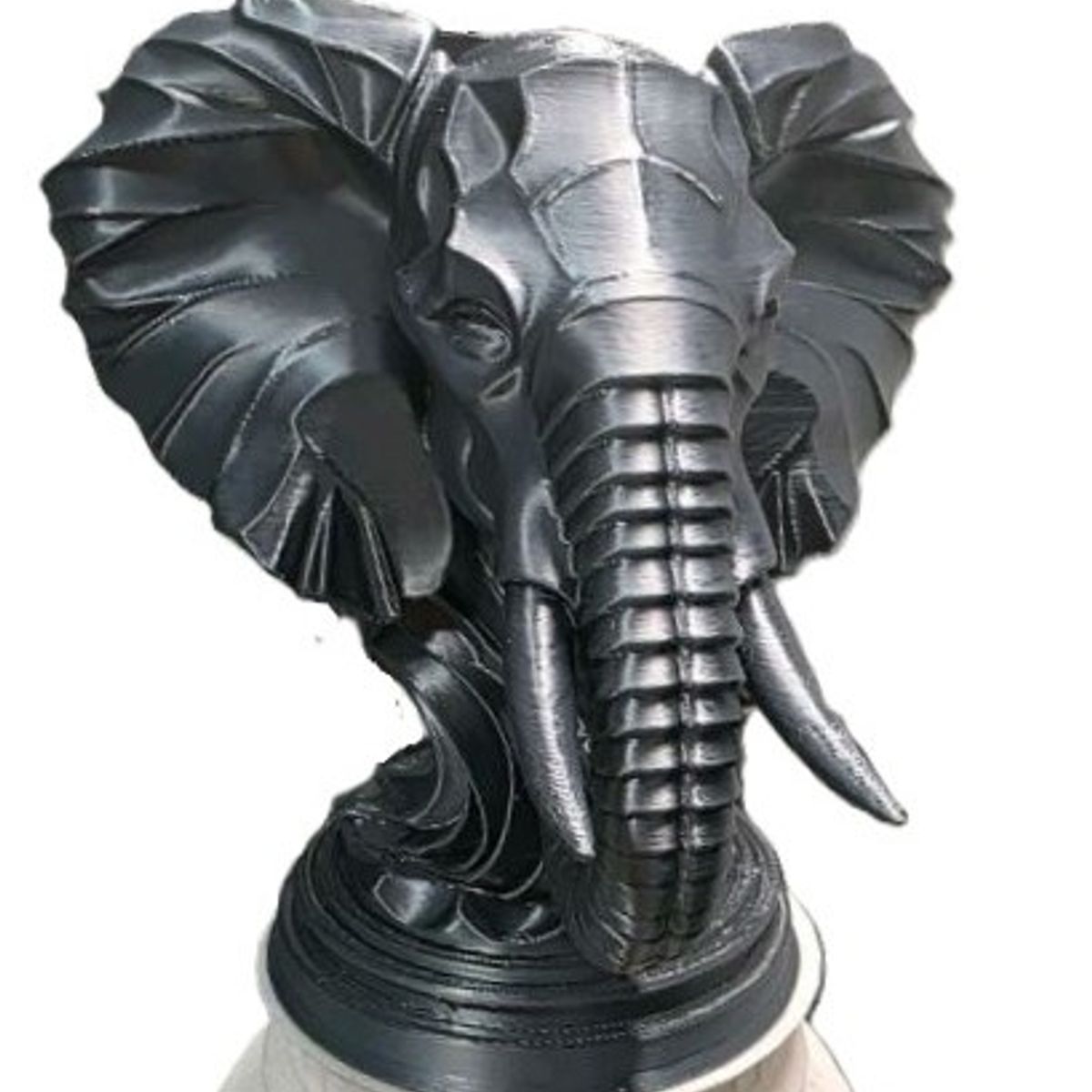 GENERICO - ADORNO EXCLUSIVO ELEFANTE NEGRO 23cm x 22cm x 23cm