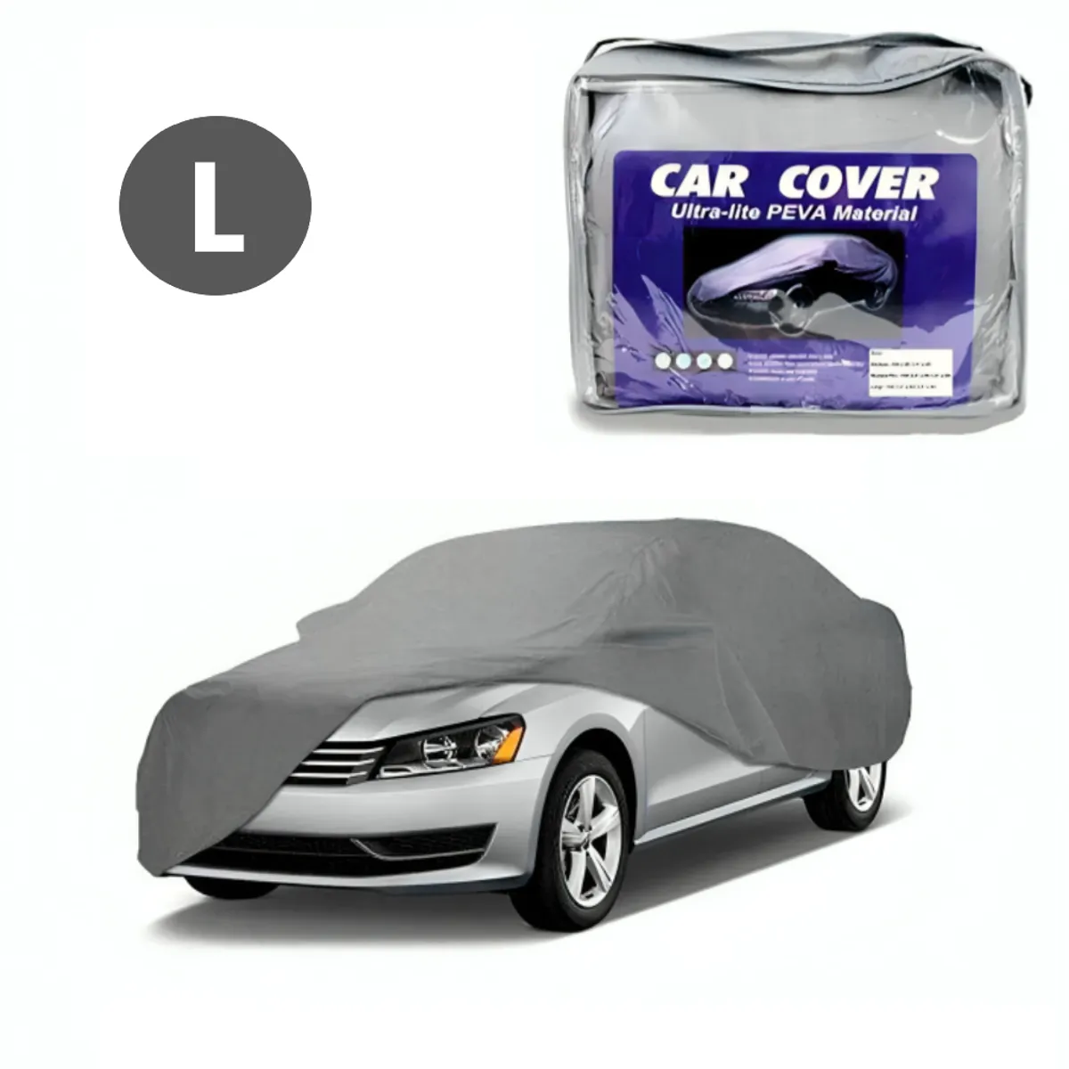 GENERICO - Cobertor De Auto Talla L 480x175x120 cm Antipolvo Sol Lluvia