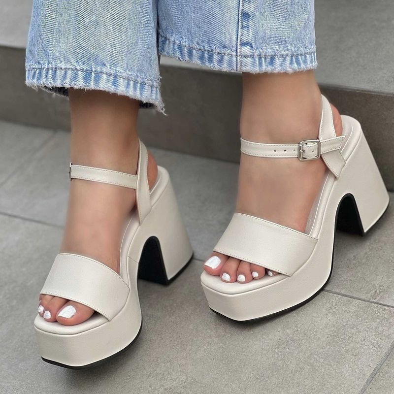 GENERICO - ZAPATO PARA MUJER JAZ HUESO TACO 9