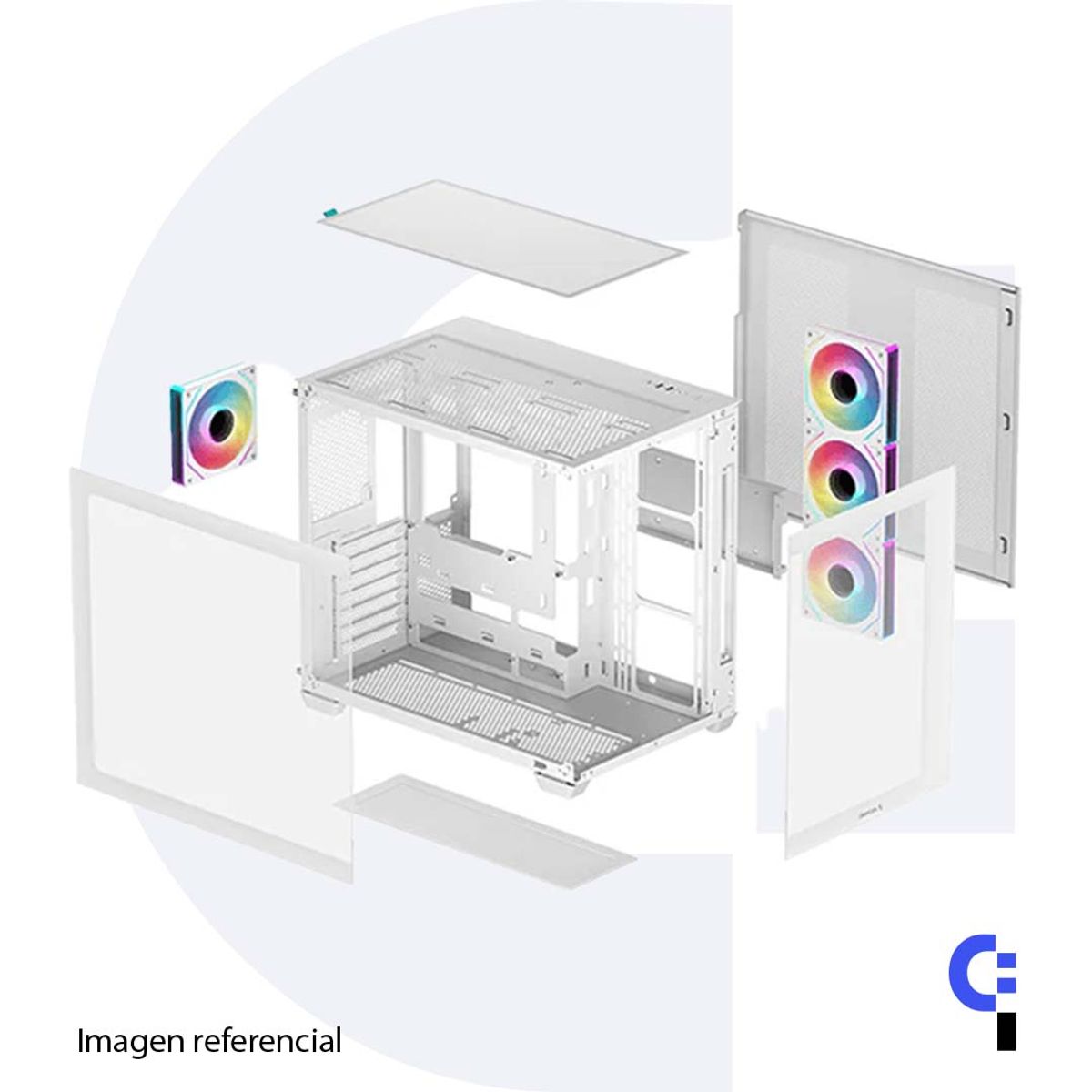 DEEPCOOL - CASE DEEPCOOL CG530 4F WHITE ARGB