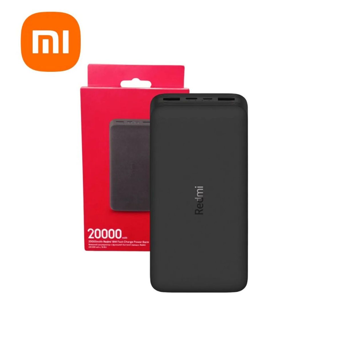 REDMI - Cargador Portátil Redmi Power Bank 20000mah Carga Rápida negro