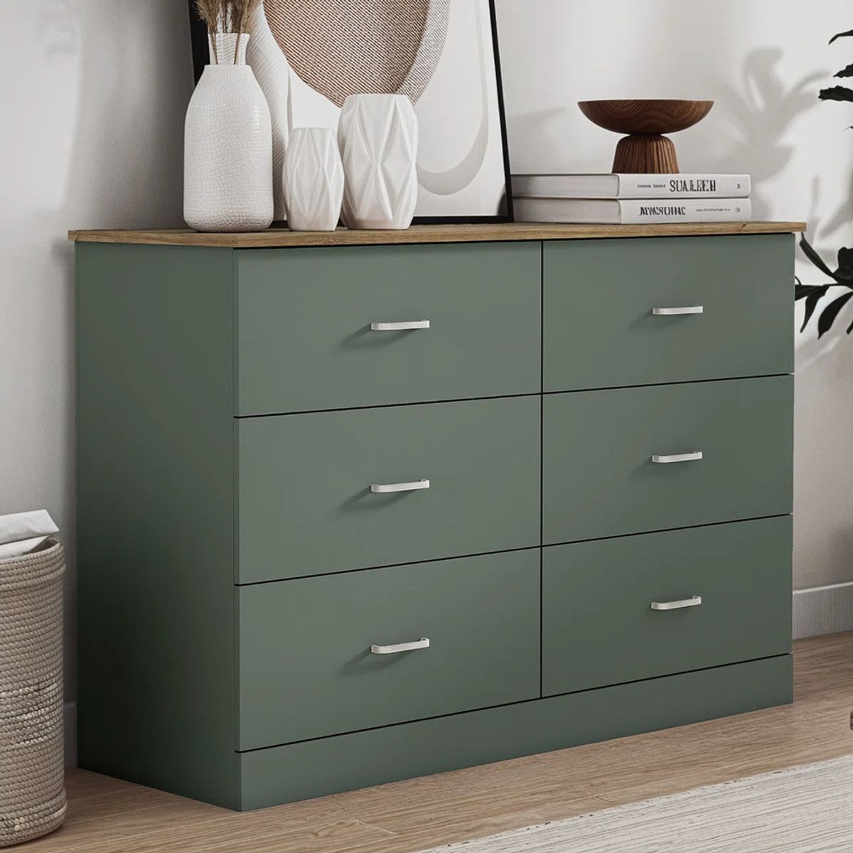 R&R MUEBLES - Cómoda Moderna Mondo Agave R&R MUEBLES