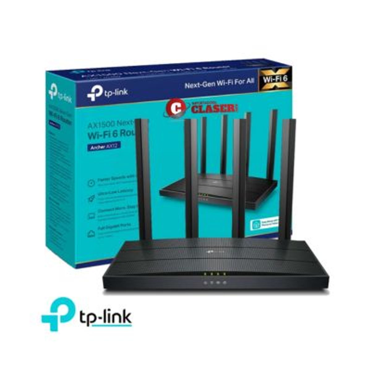 TP LINK - ROUTER TP-LINK AX12 AX1500 4PTS GIGABIT WIFI6