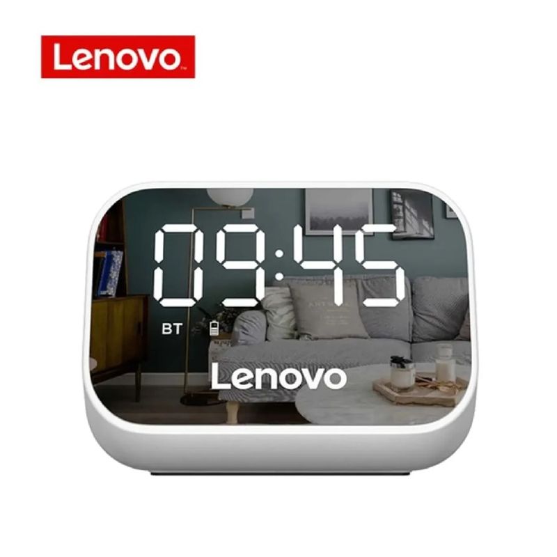 LENOVO - Reloj despertador con altavoz multifuncional Lenovo TS13 Blanco