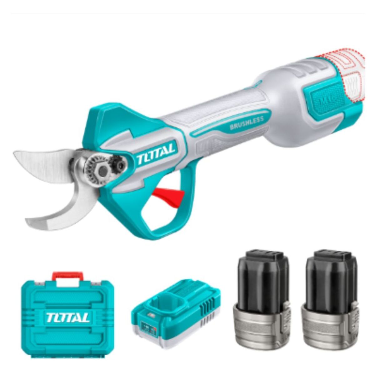 TOTAL TOOLS - Tijera LI-ION 16v Corte 25MM BRUSHLESS Maletin - TSSLI162582