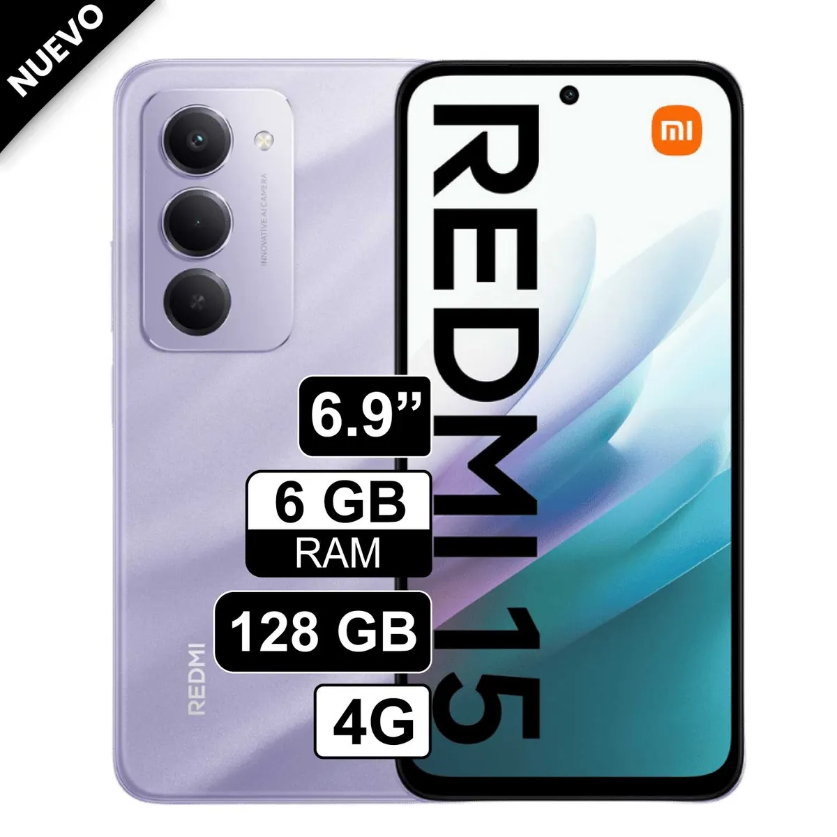 REDMI - Celular Xiaomi Redmi 15 128GB 6GB RAM Violeta