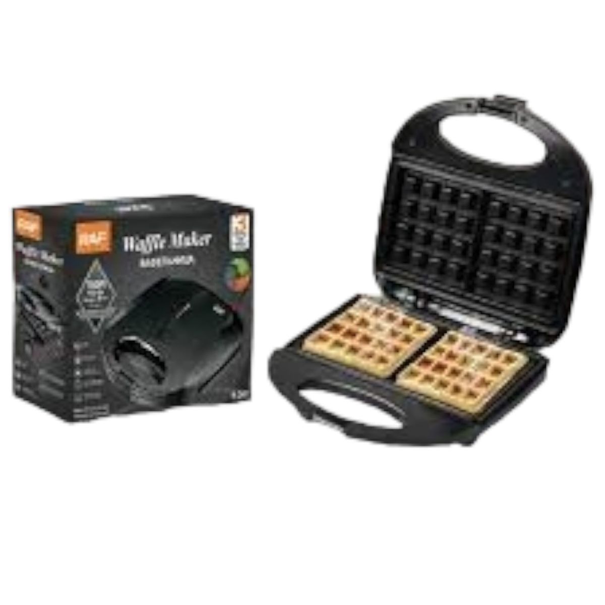 RAFF - Waflera Doble Cara Sandwichera Tostadora Antiadherente 850w