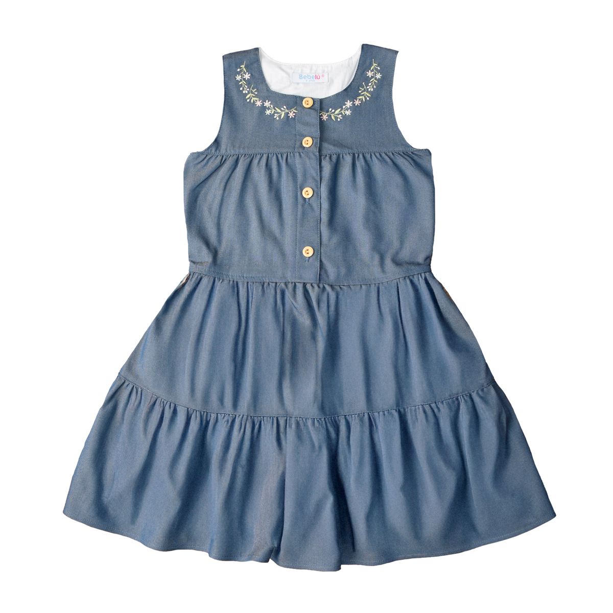 BEBELU - Vestido Chambray Xiomy Para Niña Bebelú