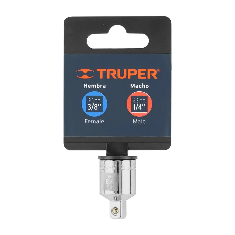 TRUPER - Adaptador para matraca de cuadro 38 a cuadro 14 Truper - 13423