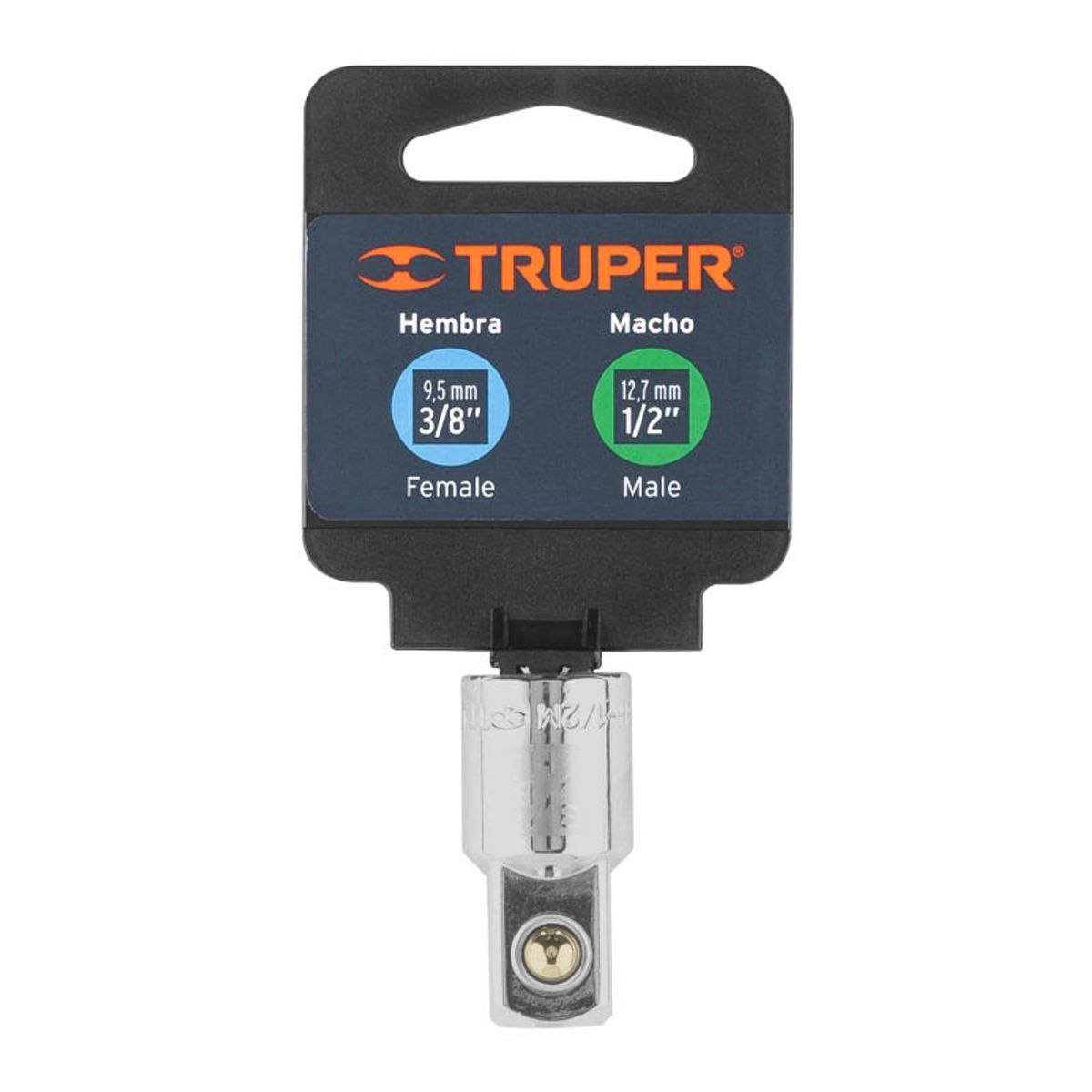TRUPER - Adaptador para matraca de cuadro 38 a cuadro 12 Truper - 13420