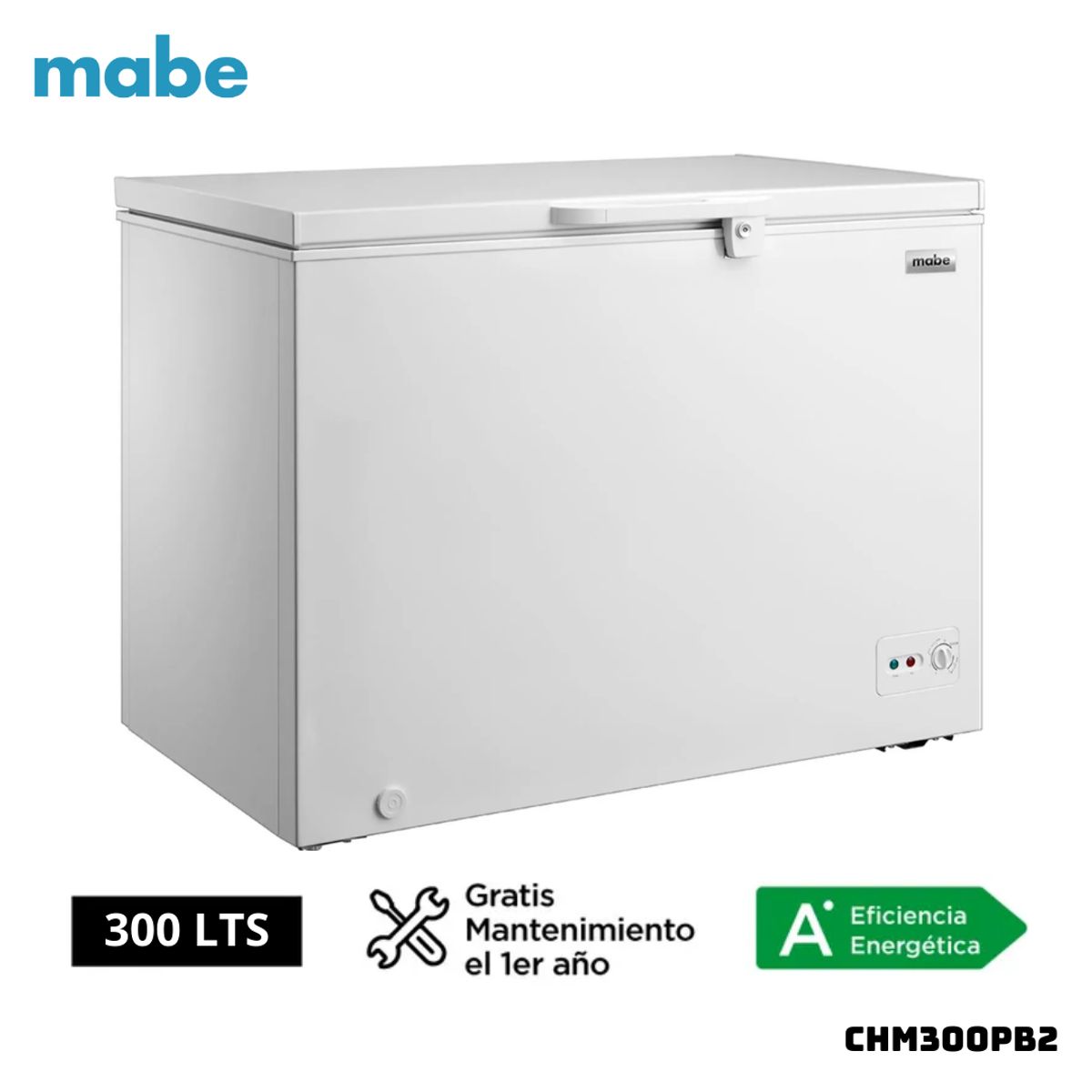 MABE - CONGELADOR MABE 300 L BLANCO CROMA - CHM300PB2