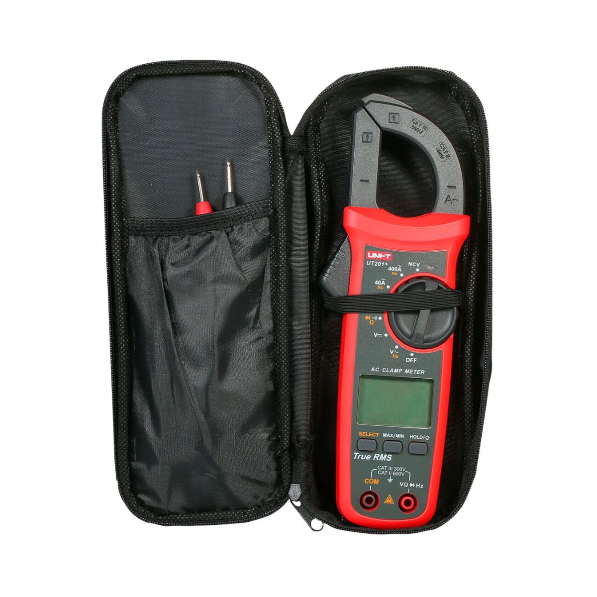 UNI T - Pinza Amperimétrica Digital UT201+, 400 A AC, True RMS, UNI-T