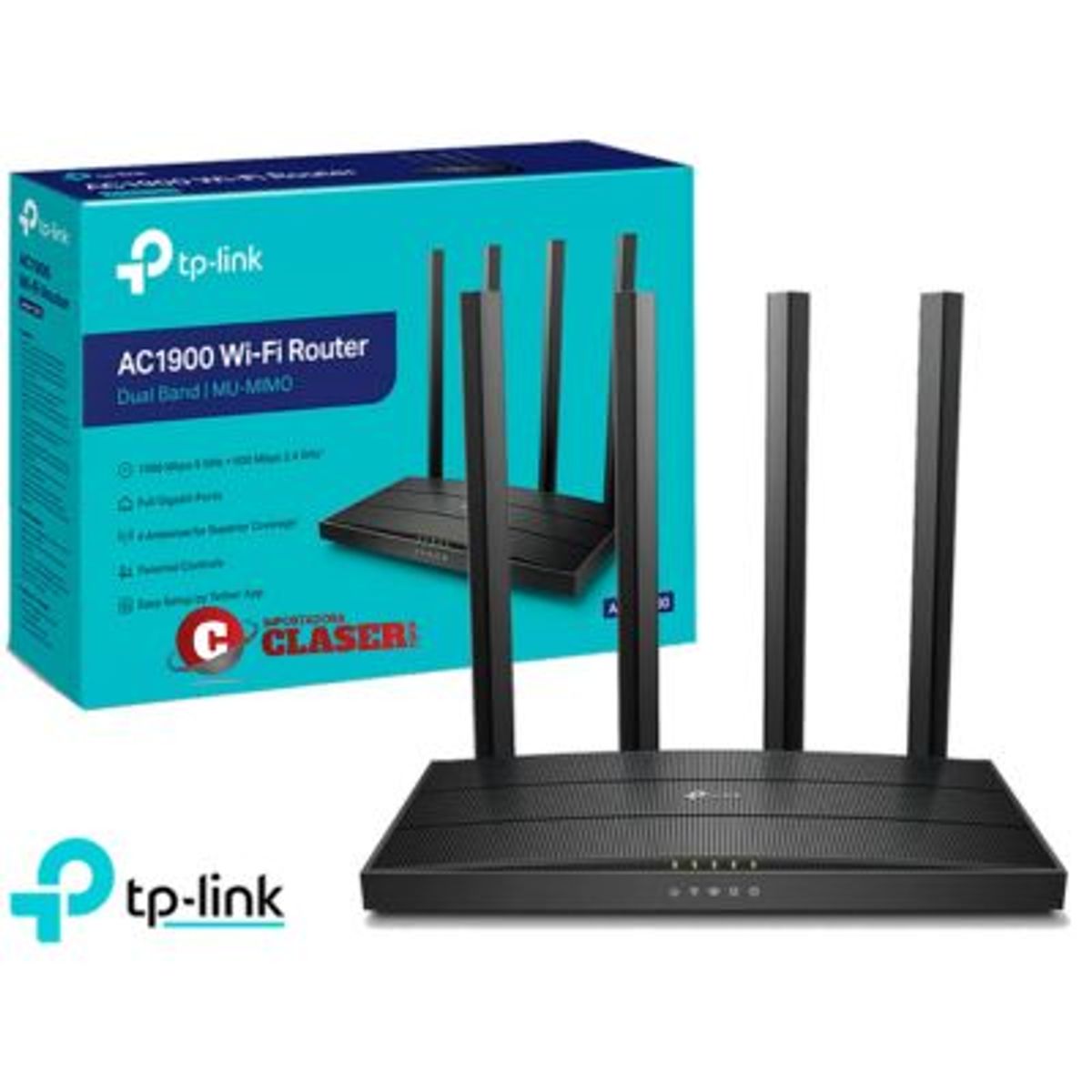 TP LINK - ROUTER TP-LINK ARCHER C80 AC1900 DOBLE BANDA WIRELESS