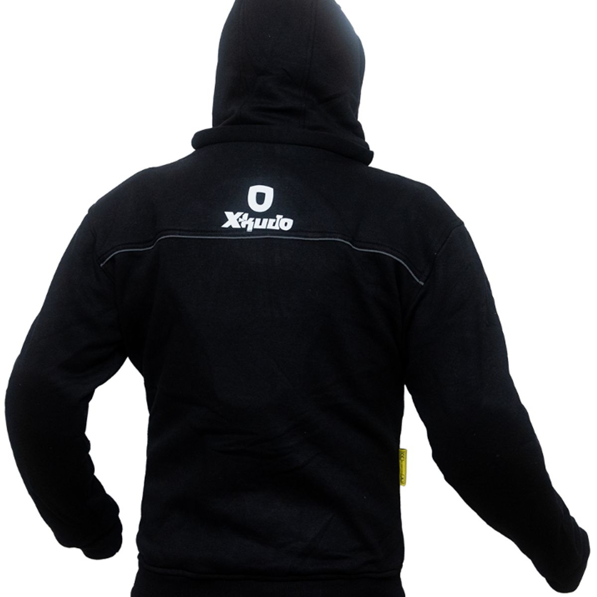 GENERICO - CASACA MOTO XKUDO POLERA CON CAPUCHA NEGRO