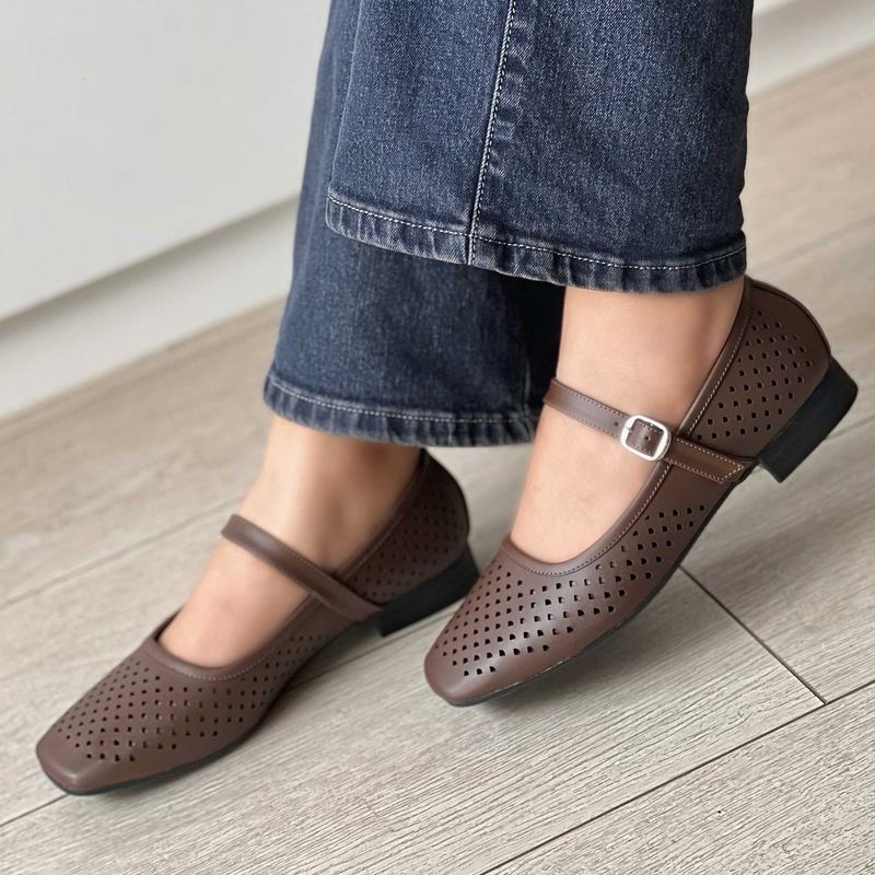 GENERICO - MARRON BALERINA WONDI PARA MUJER TOP