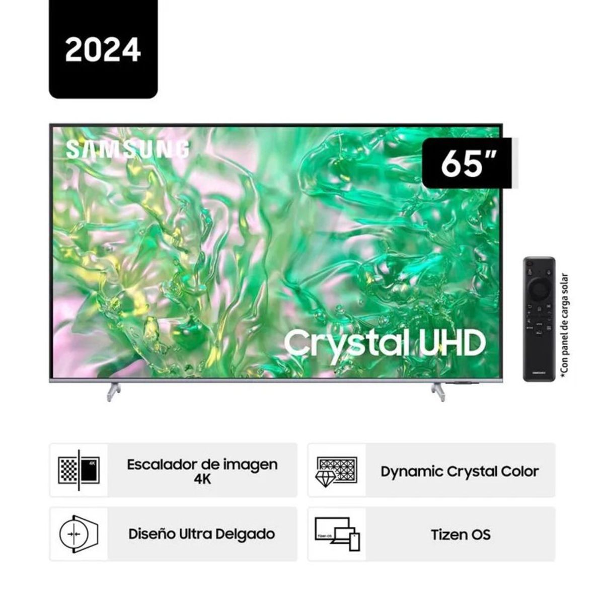 SAMSUNG - Televisor Crystal 65 UHD 4K Smart TV Tizen OS Samsung UN65DU8200GXPE