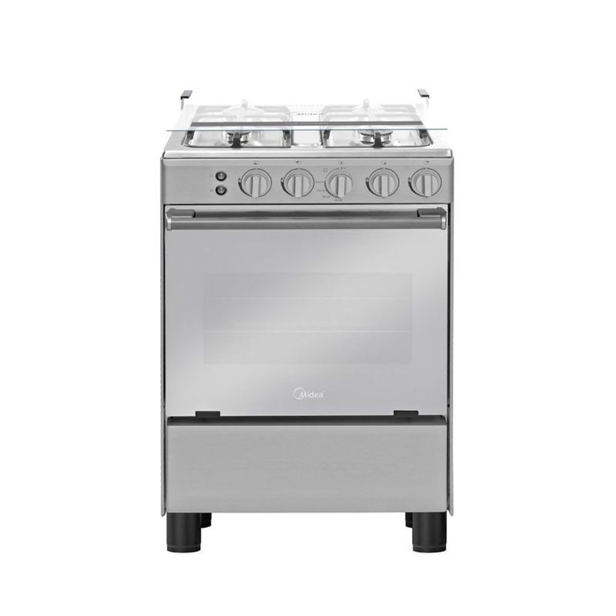 MIDEA - Cocina De Pie 1 Horno 4 Hornillas Gris 24" Midea - MGS24FS2LAAMB