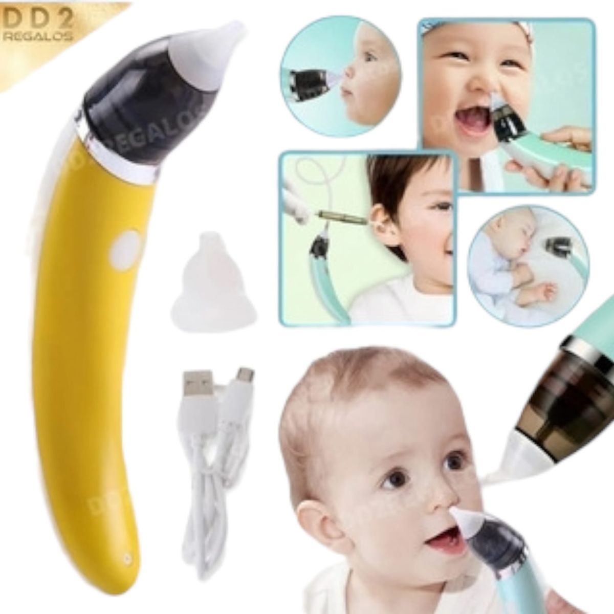 OEM - Aspirador Nasal Alivia Congestión Moco Bebé Niño Recargable