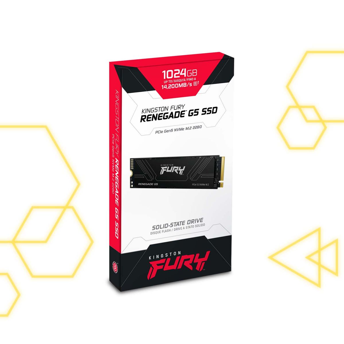 KINGSTON - SSD Kingston FURY Renegade G5 1TB NVMe M.2 PCIe 5.0 Ultra Velocidad Gaming