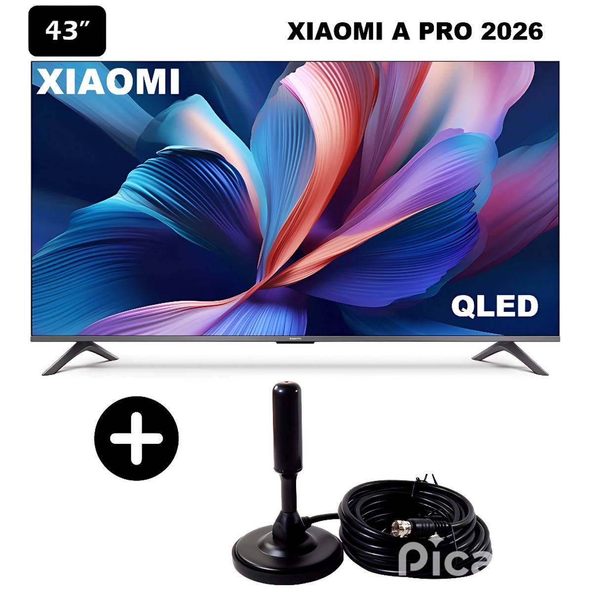 XIAOMI - Televisor Xiaomi Smart TV A Pro 43" QLED 4K Ultra HD 2026