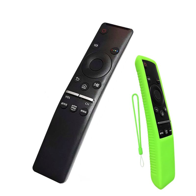 GENERICO - Control remoto Tv samsung led uhd 4k con funda verde fosforescente