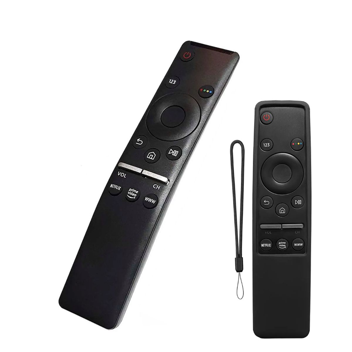 GENERICO - Control remoto Tv samsung led uhd 4k con funda negro antigolpes