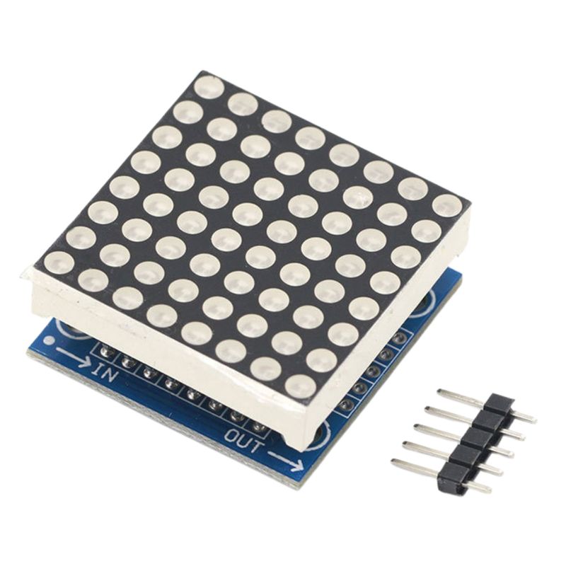 GENERICO - Módulo Matriz LED 8x8 con MAX7219 Azul Controlador Serial