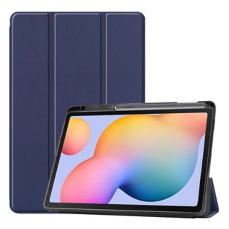 GENERICO - FUNDA SMART COVER SAMSUNG S6LITE TAB AZUL