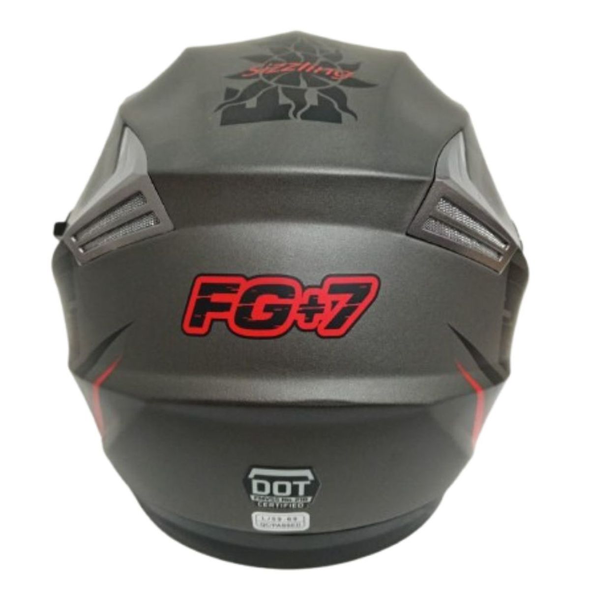 START FG - Casco de Moto Abierto Open Face Rea en Rojo Talla L