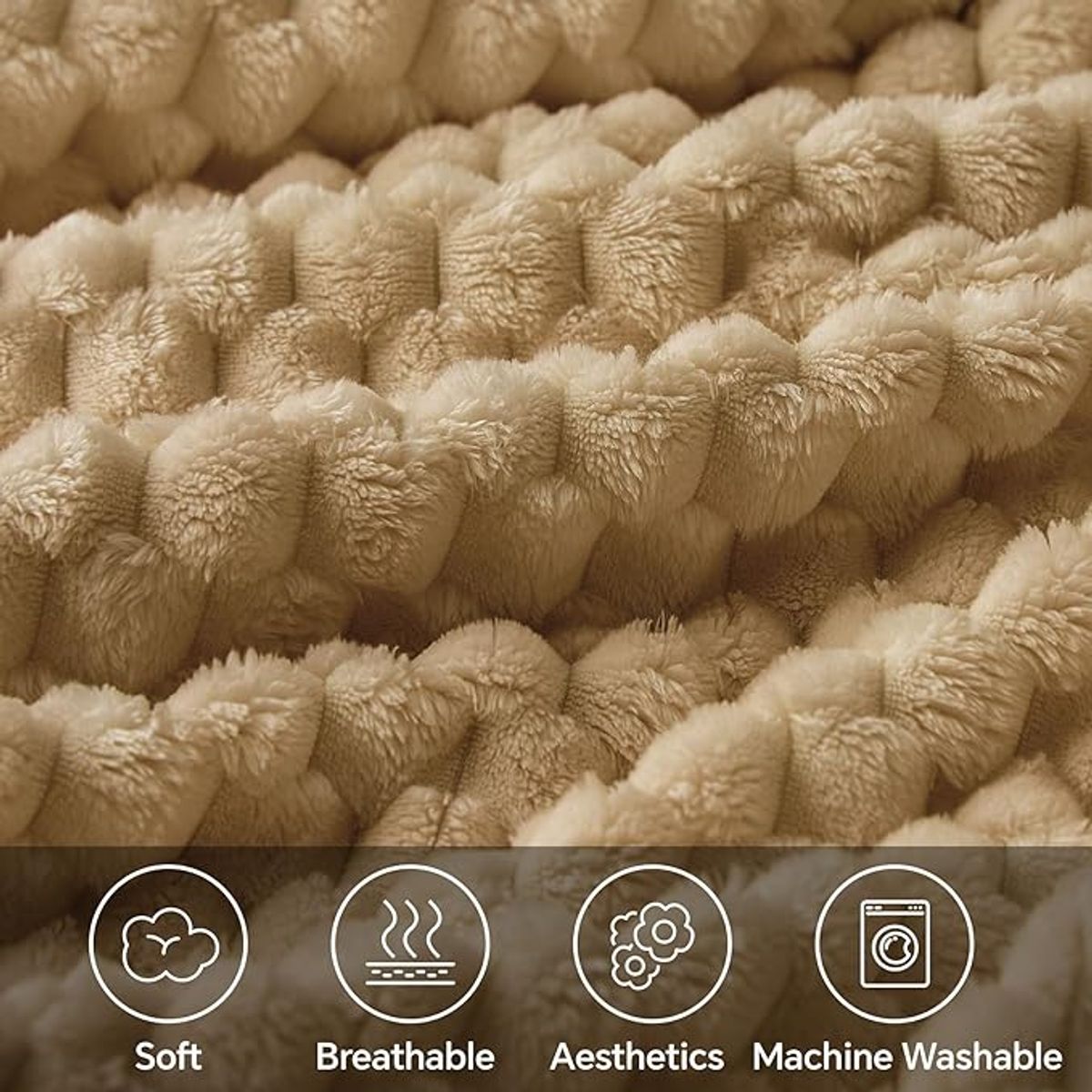 GENERICO - Manta de vellón Super Suave 2 plazas