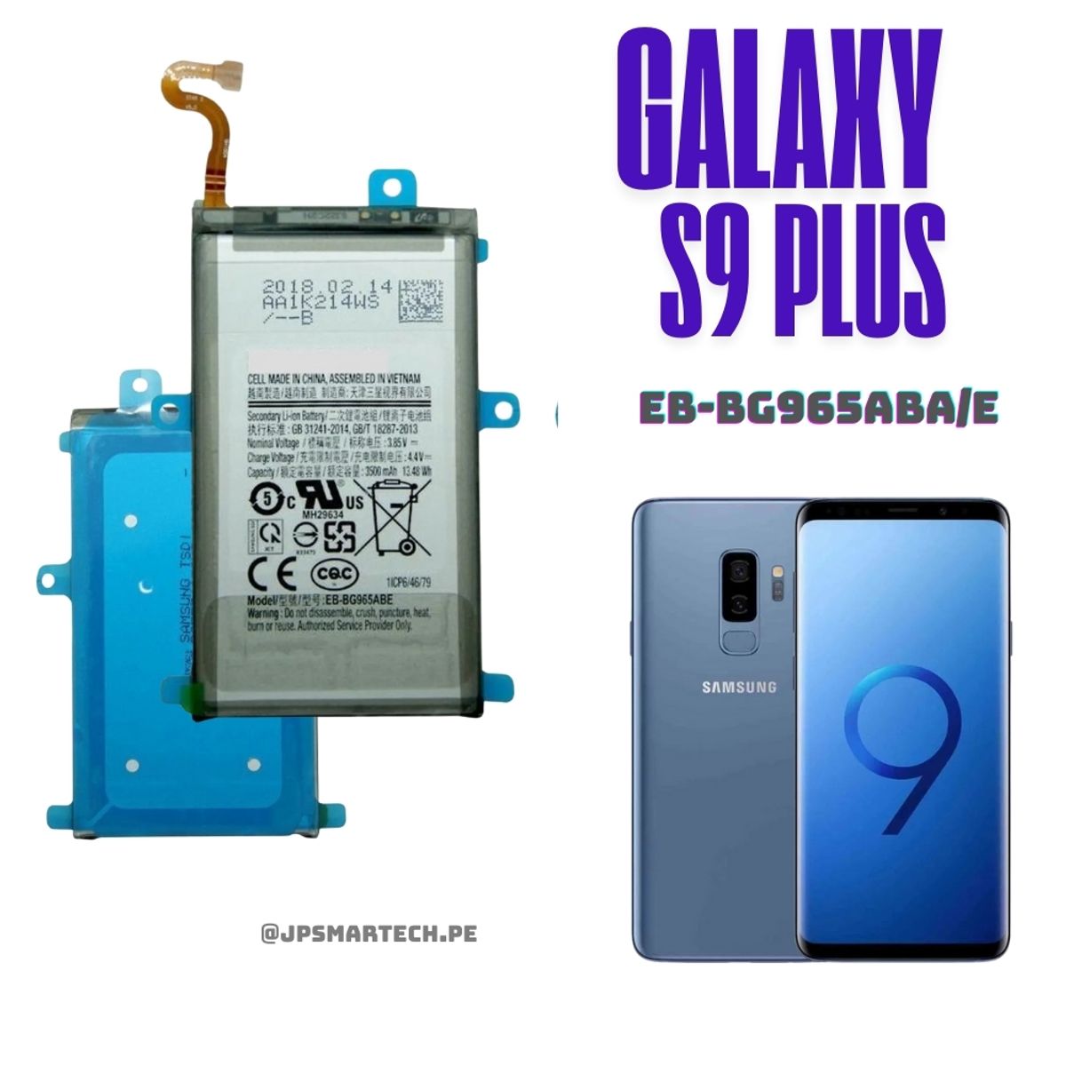 OEM - BATERIA SAMSUNG S9 PLUS TORIGINAL-SM NUEVO