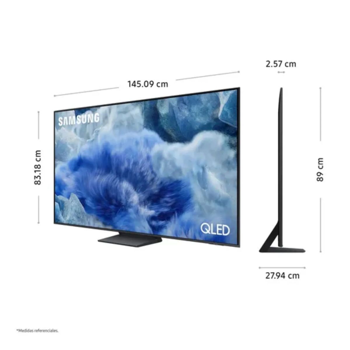SAMSUNG - Televisor Samsung 65 QLED Q8F Vision Ai Smart Tv 2025 +Antena