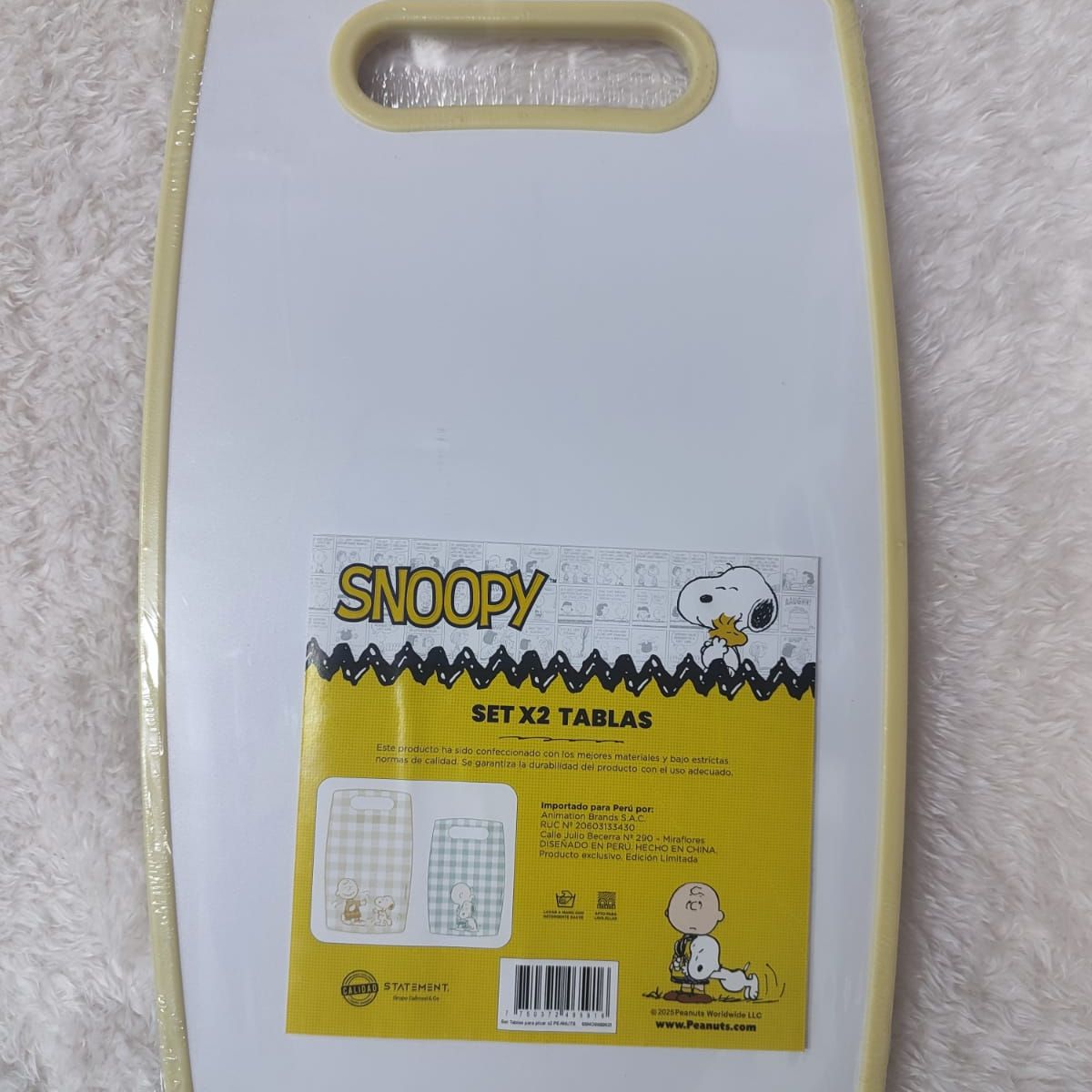 SNOOPY - Pack x 2 Tablas de Picar Snoopy