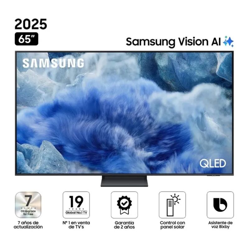 SAMSUNG - TELEVISOR SMART TV SAMSUNG QLED 65” QN65Q8FAAGXPE 2025