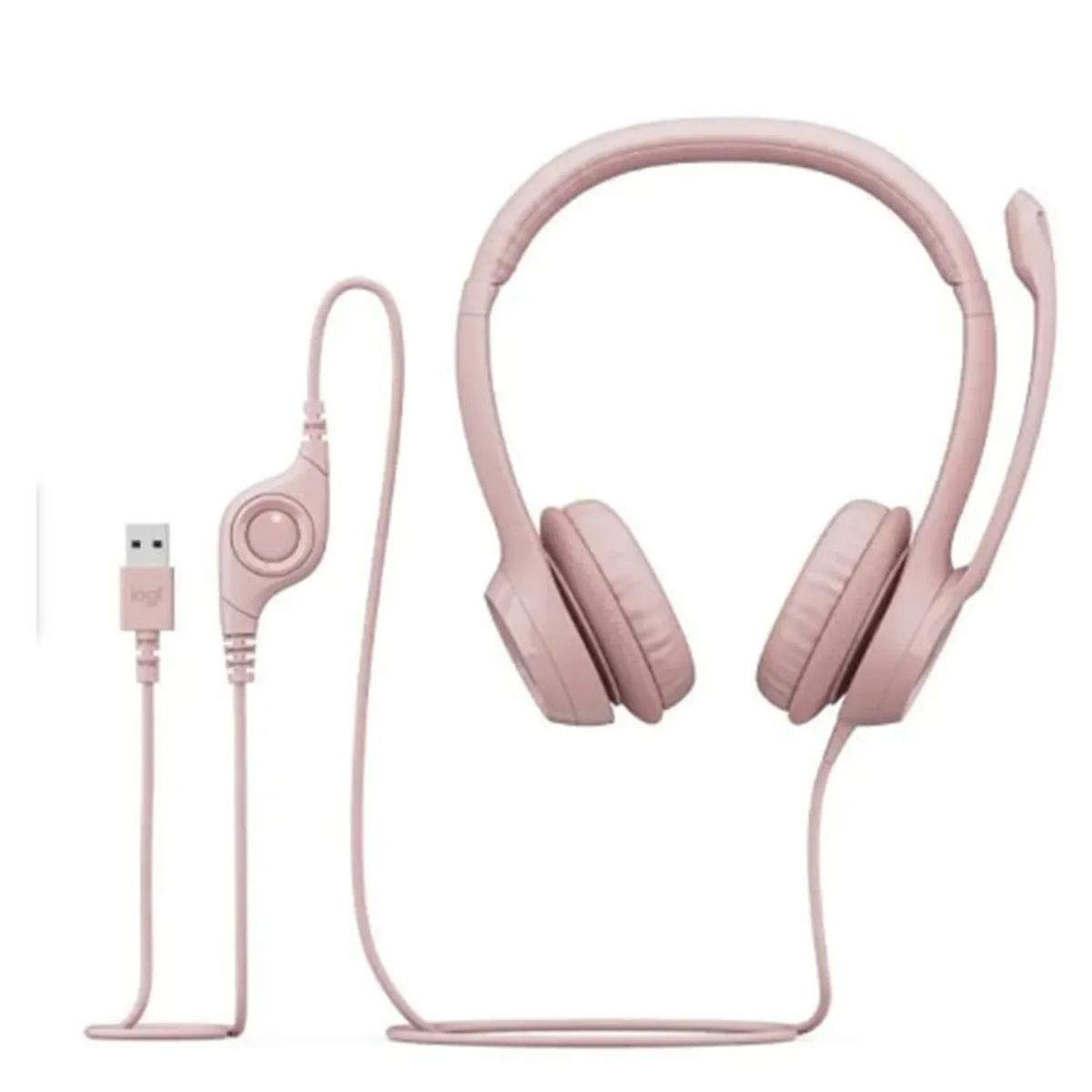 LOGITECH - Audífonos USB Con Micrófono Logitech H390 rosa