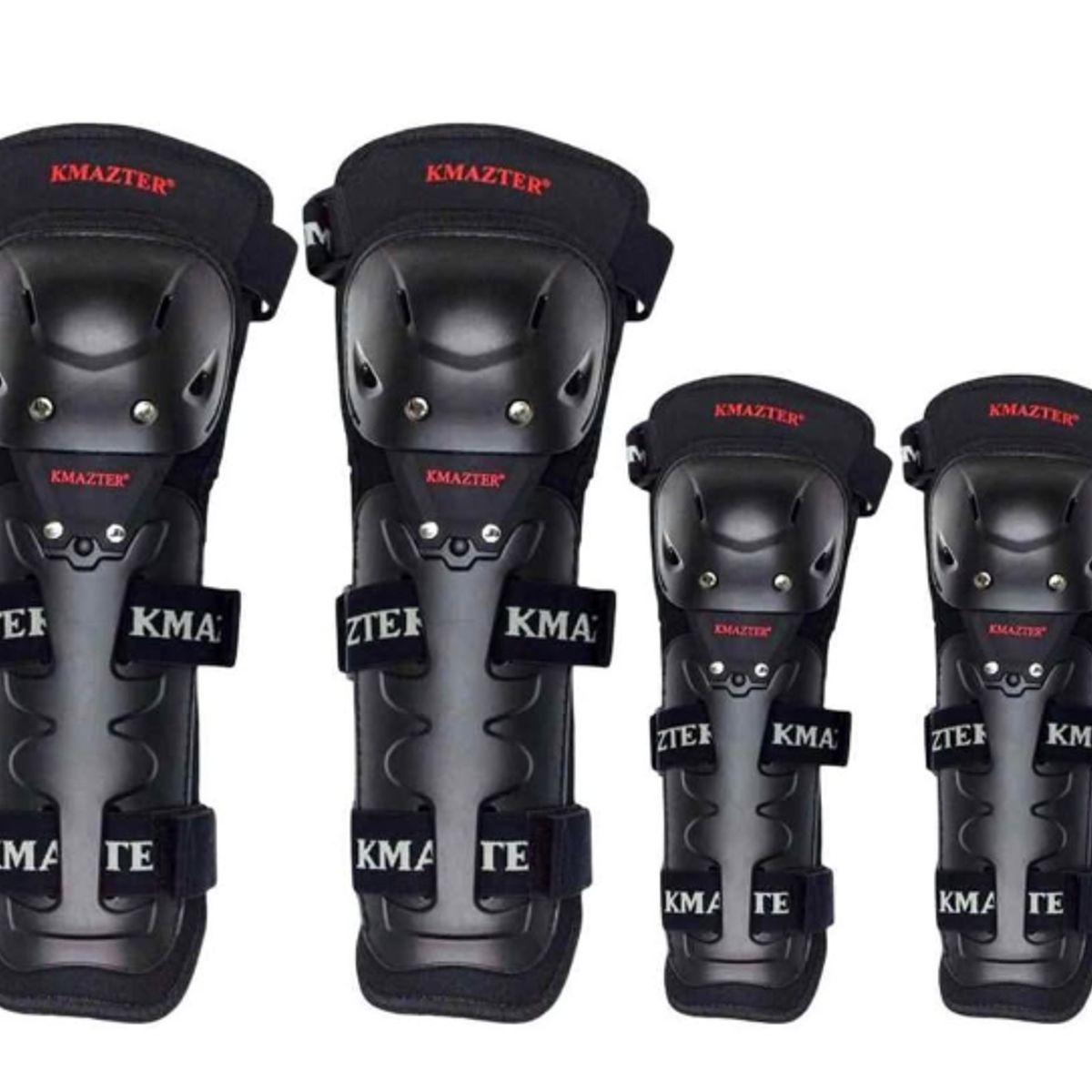 GENERICO - KIT RODILLERAS Y CODERAS K11 KMAZTER NEGRO PARA MOTOCICLISTAS