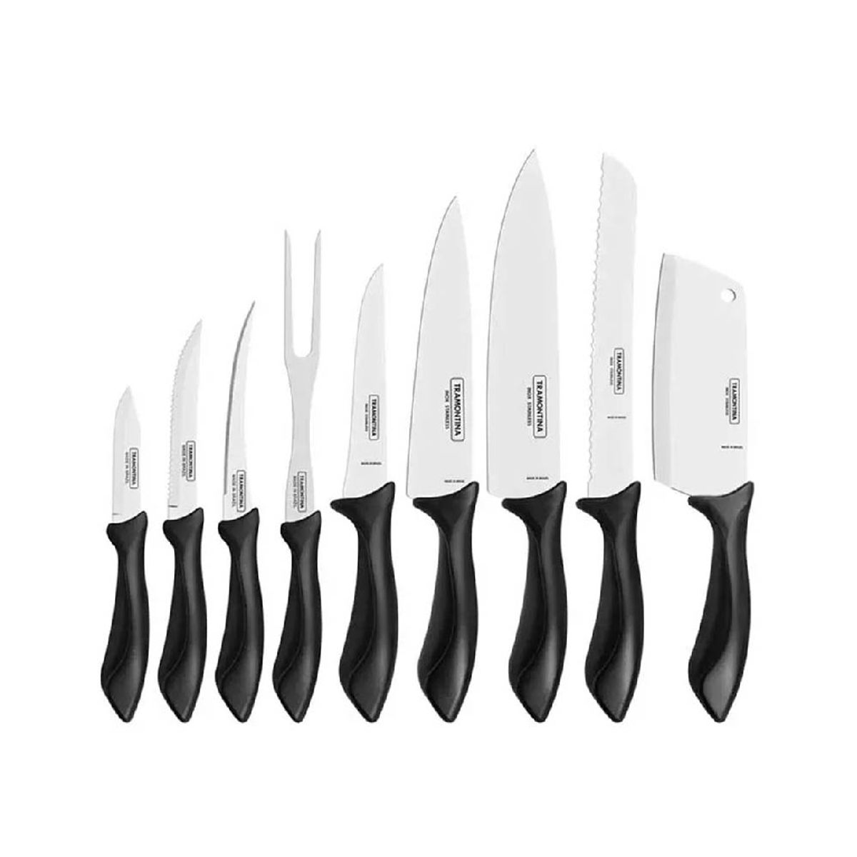 TRAMONTINA - Juego de Cuchillos TRAMONTINA Ace Inox 9PZ